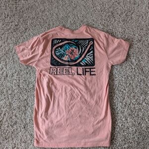 Reel Life Pink Graphic T-Shirt